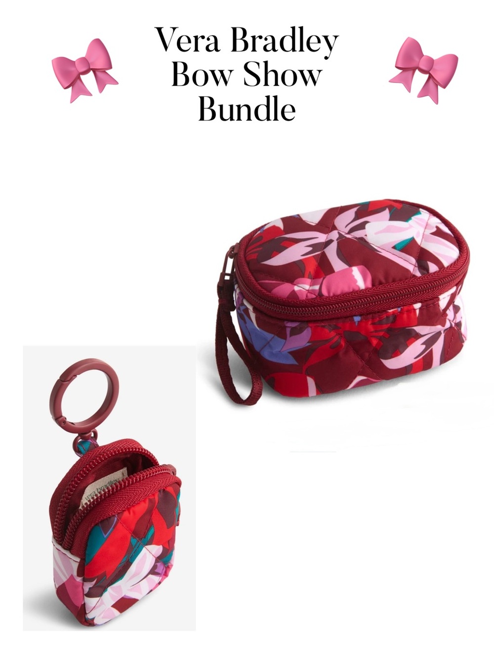 🎀 Vera Bradley Ultralight Bow Show Bundle NWT 🎀